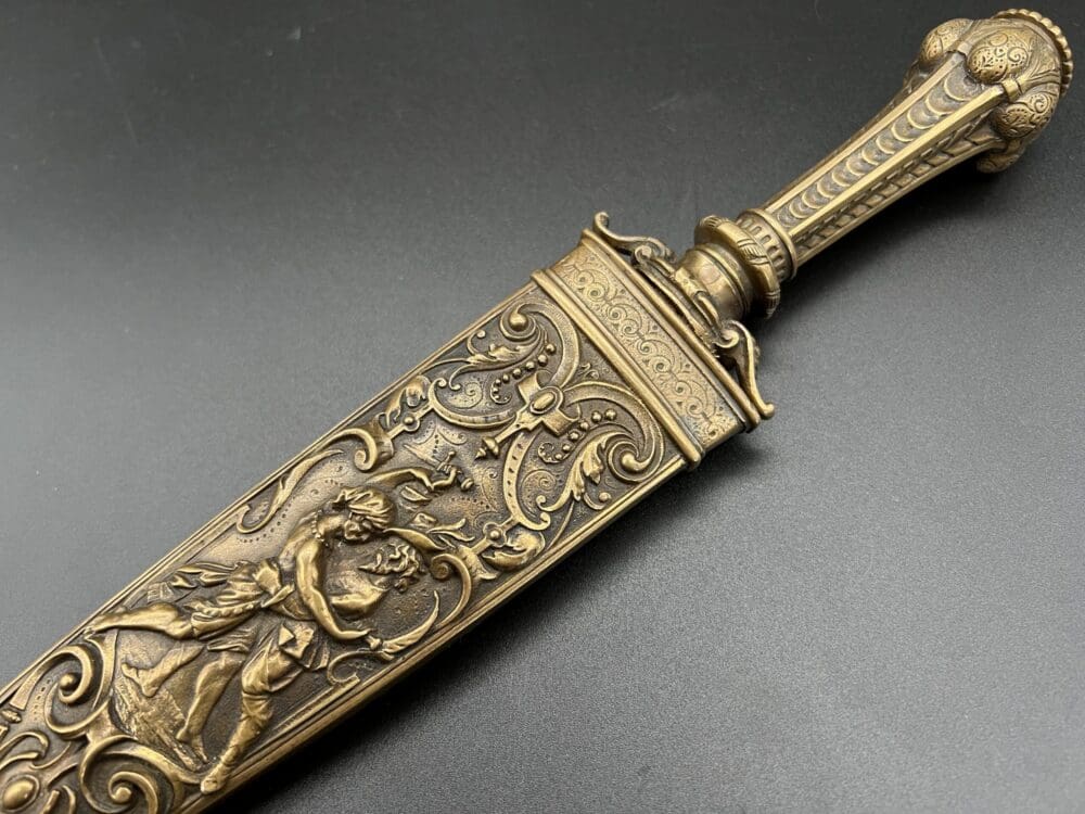 Copper French romance dagger - Image 9