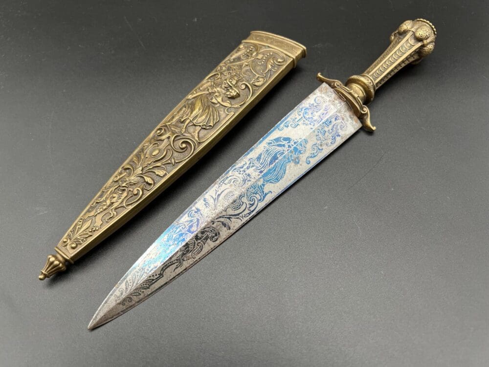 Copper French romance dagger