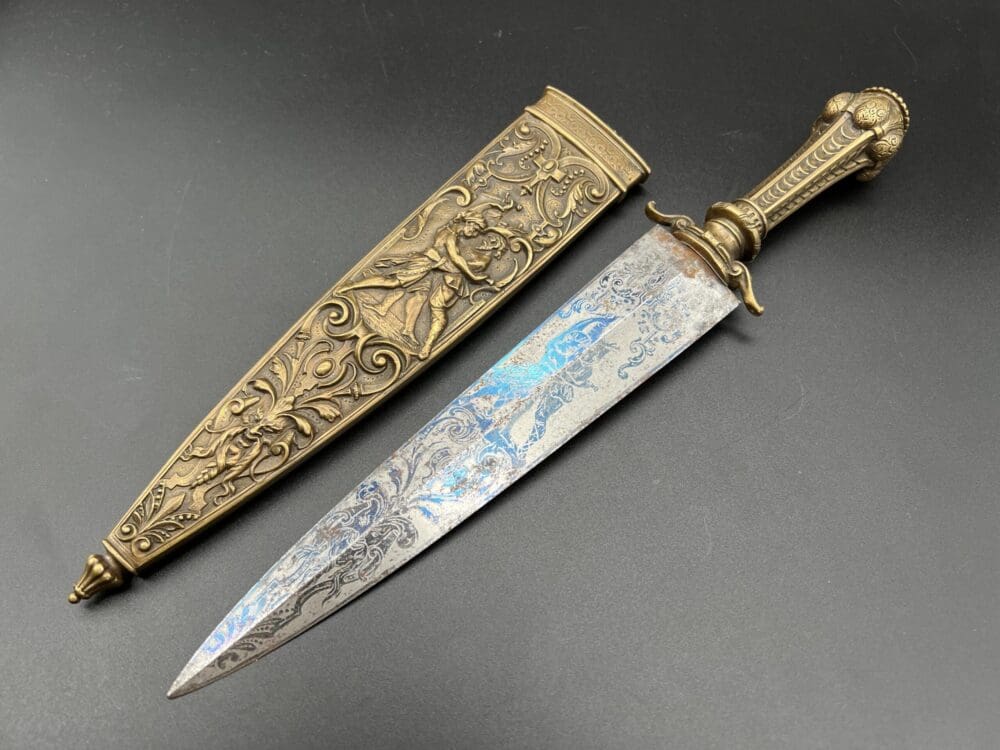 Copper French romance dagger - Image 11