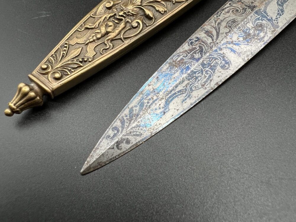 Copper French romance dagger - Image 12