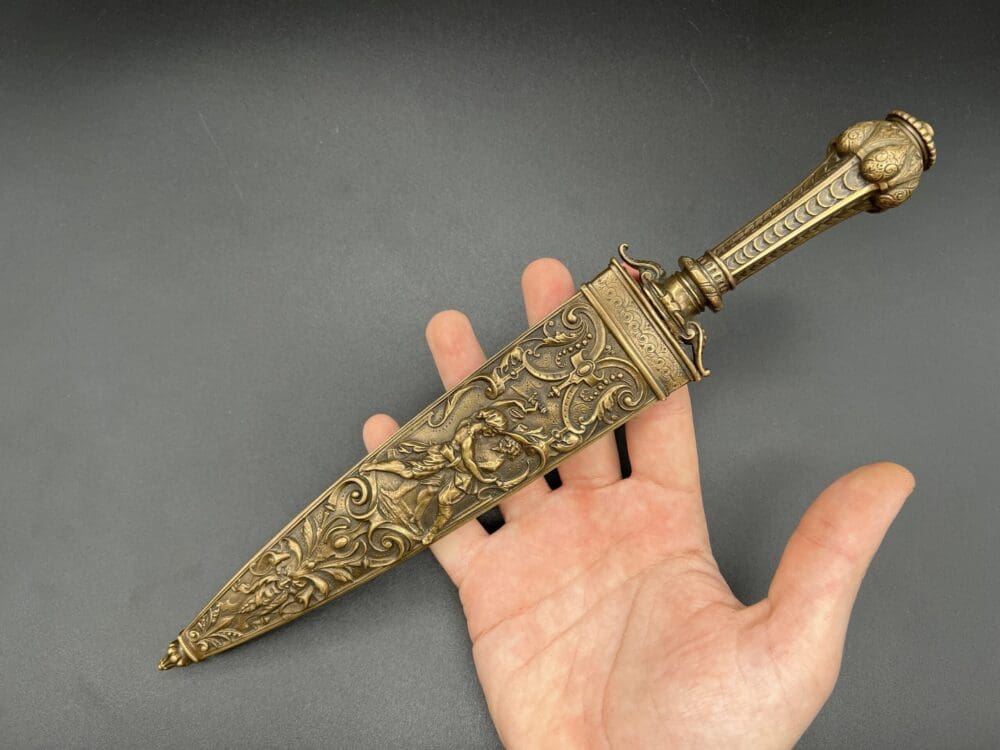 Copper French romance dagger - Image 15