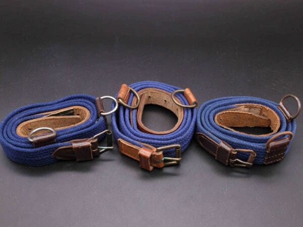 3 Navy Belts – 1 Lot