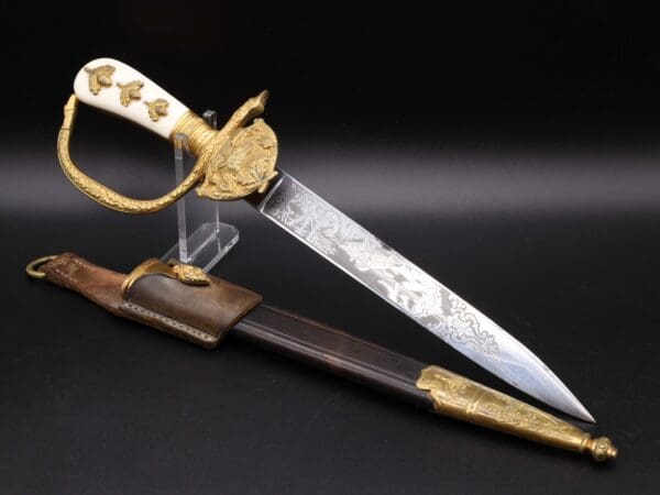 Rare Deluxe Wolf Forestry Dagger by WKC