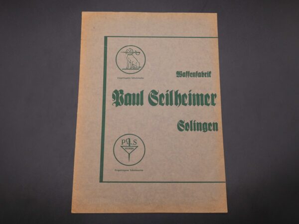 WW2 Paul Seilheimer Catalogue